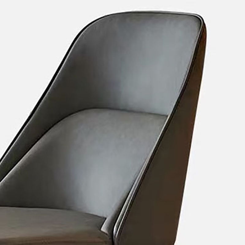 金属製の脚のある現代的なダイニングチェアキッチンアームレスチェア