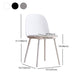 Upholstered Dining Chairs Nordic Style Armless Solid Back Chair