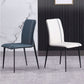 Contemporary Dining Chair Kitchen Armless Side Chairs with Metal Legs