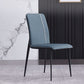 Contemporary Dining Chair Kitchen Armless Side Chairs with Metal Legs