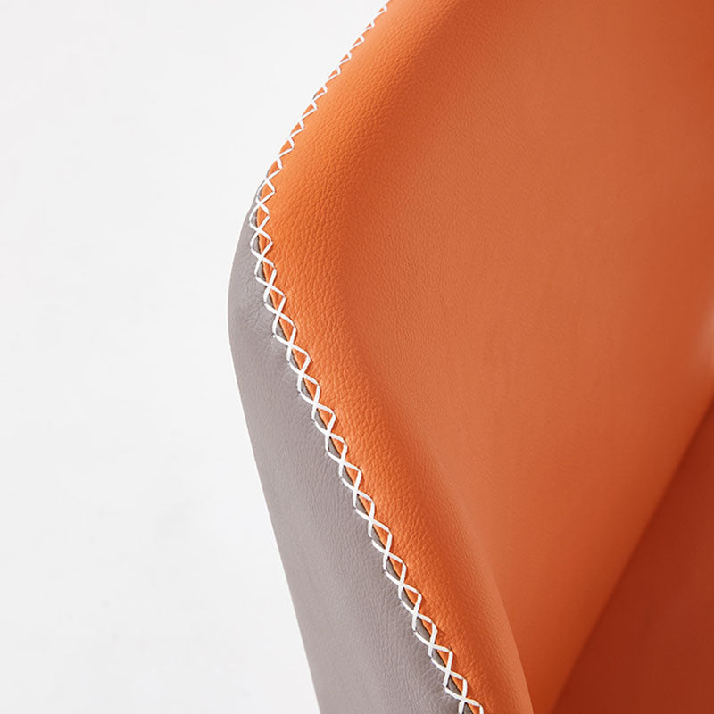 Eigentijdse stijl stoel keuken armloze wingback stoelen met metalen benen