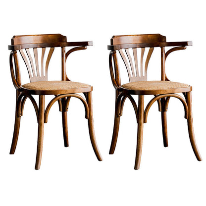 Wood Dining Room Chairs Traditional Style Windsor Back Arm Chair