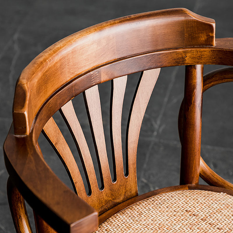 Wood Dining Room Chairs Traditional Style Windsor Back Arm Chair