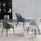 Solid Back Side Chair Metal Leg Modern Contemporary Indoor-Outdoor Chair