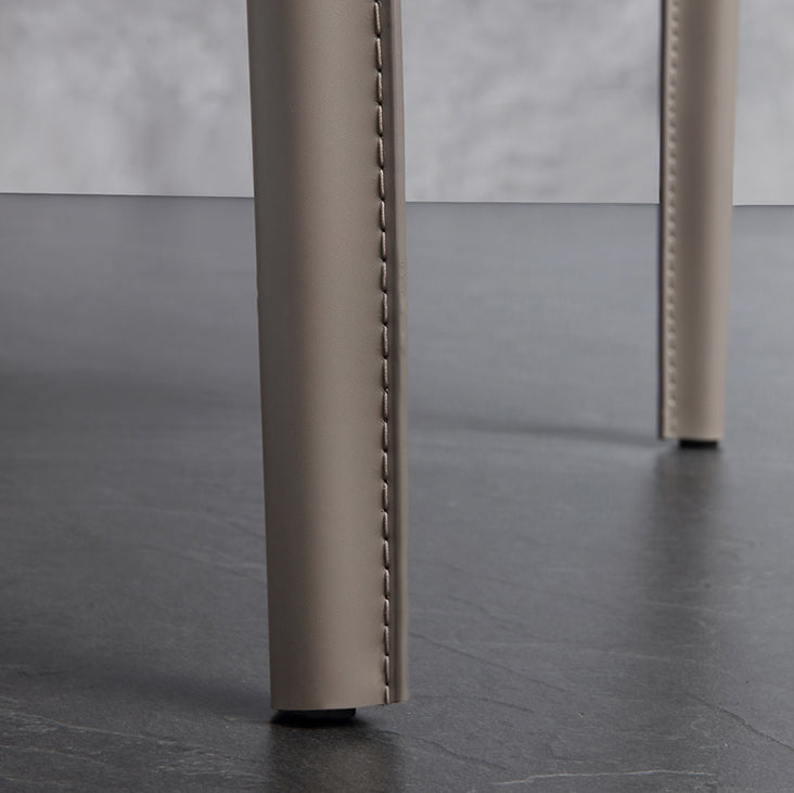 Wingback Side Chair Contemporary Leather Indoor-Outdoor Dining Chair