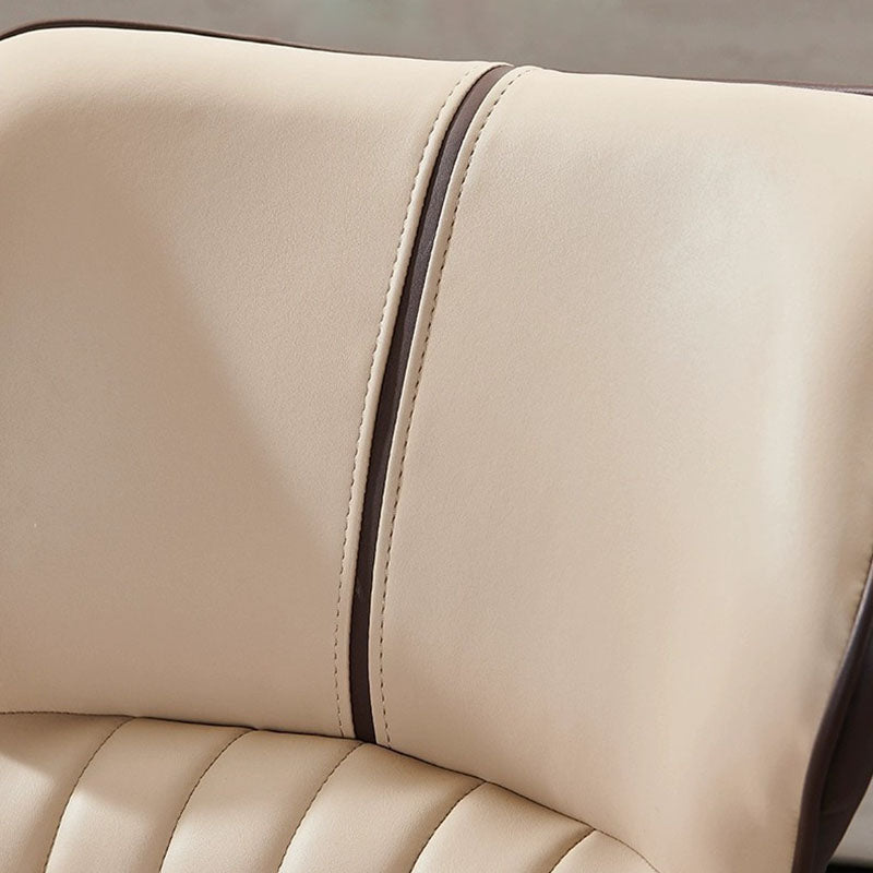 Contemporary Dining Chair Kitchen Arm Side Chair with Metal Legs Clearhalo 'Dining Chairs' 'Dining Tables & Seating' 'dining_chair' 'furn' 'furn_dining_chair' 'Furniture' 'Kitchen & Dining Furniture' 5807039