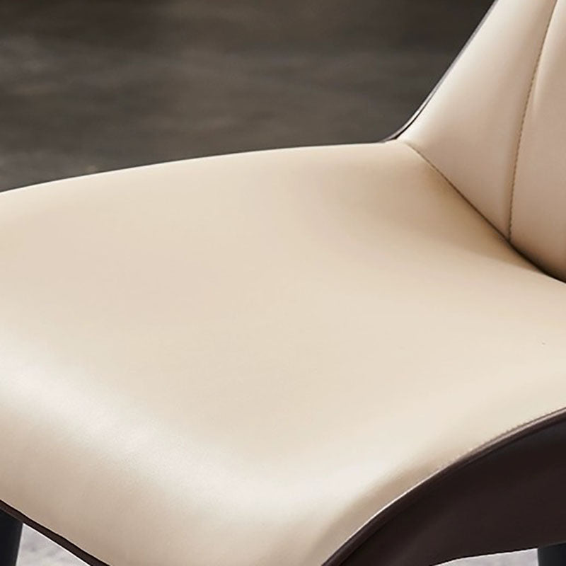 Contemporary Dining Chair Kitchen Arm Side Chair with Metal Legs Clearhalo 'Dining Chairs' 'Dining Tables & Seating' 'dining_chair' 'furn' 'furn_dining_chair' 'Furniture' 'Kitchen & Dining Furniture' 5807040