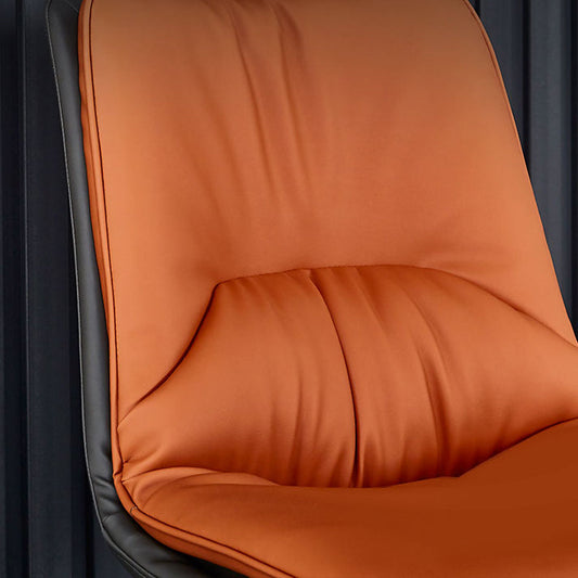 Contemporary Style Dining Chair Armless Side Chair with Metal Legs