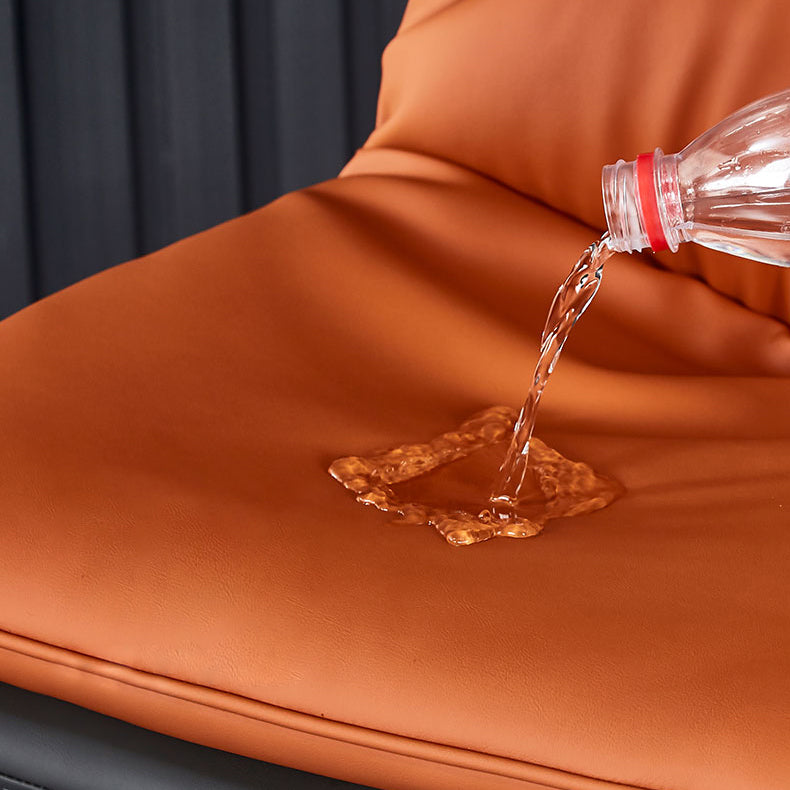 Eigentijdse stijl eetkamerstoel armloze zijstoel met metalen benen