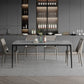 Modern Grey 1/4/5/7 Pieces Dinette Set Rectangle Legs Indoor Dining Table Set 5 Pieces: Table, 4 Chairs Clearhalo 'Dining Room Sets' 'Dining Tables & Seating' 'dining_room_set' 'furn' 'furn_dining_room_set' 'Furniture' 'Kitchen & Dining Furniture' 5807128