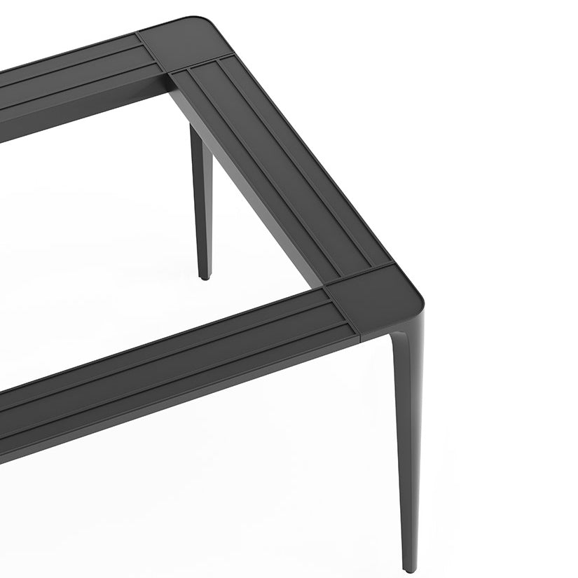 Modern Grey 1/4/5/7 Pieces Dinette Set Rectangle Legs Indoor Dining Table Set Clearhalo 'Dining Room Sets' 'Dining Tables & Seating' 'dining_room_set' 'furn' 'furn_dining_room_set' 'Furniture' 'Kitchen & Dining Furniture' 5807134