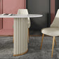 Nordic Glam rechthoekige gesinterde stenen tafelset 1/2/5/7-delige eetset