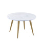 Nordic glam rond Table de table de pierre fritté 1/3/5/7 pièces