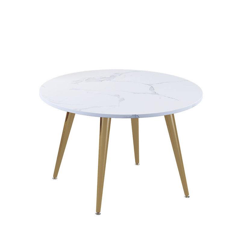 Nordic glam rond Table de table de pierre fritté 1/3/5/7 pièces