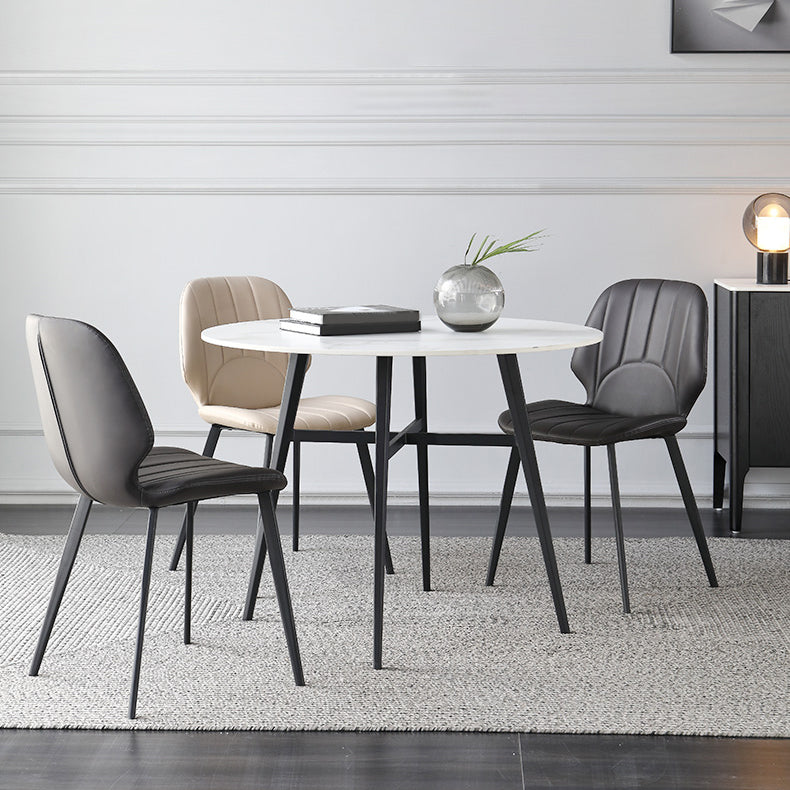 Set di mobili da pranzo contemporanei 1/2/3/5 pezzi e sedie da pranzo in pietra sinterizzate