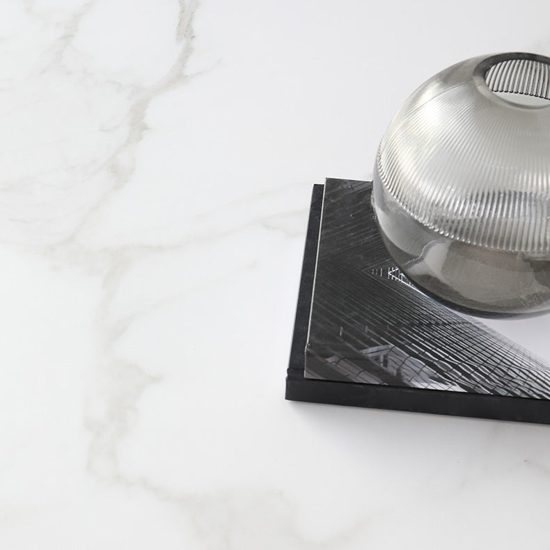 Set di mobili da pranzo contemporanei 1/2/3/5 pezzi e sedie da pranzo in pietra sinterizzate