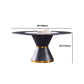 Contemporary Round Sintered Stone Table Set 1/7 Pieces Dining Set