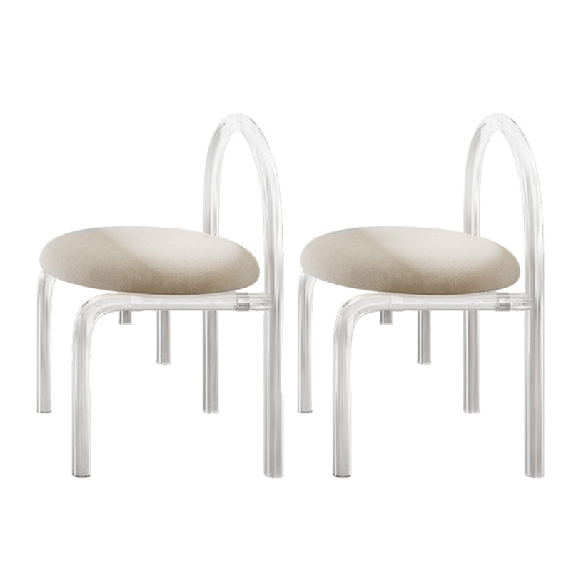 Juego de comedor moderno, mesa de comedor y sillas con marco acrílico rectangular de 1/2/5 piezas