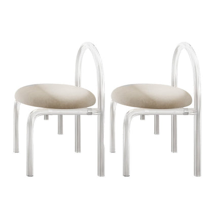 Juego de comedor moderno, mesa de comedor y sillas con marco acrílico rectangular de 1/2/5 piezas