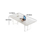 Juego de comedor moderno, mesa de comedor y sillas con marco acrílico rectangular de 1/2/5 piezas
