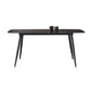 Modern Black 1/4/5/7 Pieces Dining Set Rectangle Legs Stone Indoor Dinette Set Clearhalo 'Dining Room Sets' 'Dining Tables & Seating' 'dining_room_set' 'furn' 'furn_dining_room_set' 'Furniture' 'Kitchen & Dining Furniture' 5807250
