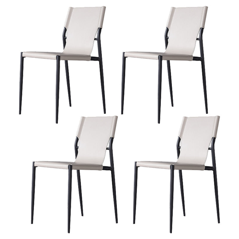 Modern Black 1/4/5/7 Pieces Dining Set Rectangle Legs Stone Indoor Dinette Set 4 White Chairs Clearhalo 'Dining Room Sets' 'Dining Tables & Seating' 'dining_room_set' 'furn' 'furn_dining_room_set' 'Furniture' 'Kitchen & Dining Furniture' 5807251