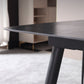 Modern Black 1/4/5/7 Pieces Dining Set Rectangle Legs Stone Indoor Dinette Set Clearhalo 'Dining Room Sets' 'Dining Tables & Seating' 'dining_room_set' 'furn' 'furn_dining_room_set' 'Furniture' 'Kitchen & Dining Furniture' 5807259