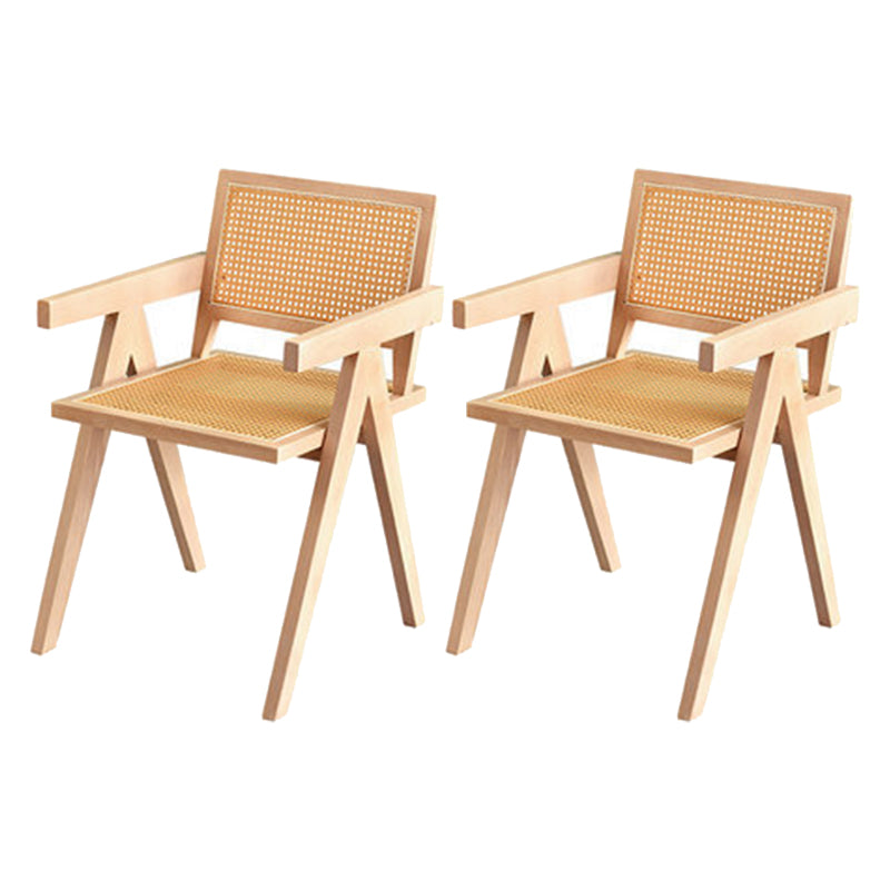Modern Furniture Dining Set 1/2/4/5/6 Pcs Solid Wood Dining Table and Chairs 2 Wood Chairs Clearhalo 'Dining Room Sets' 'Dining Tables & Seating' 'dining_room_set' 'furn' 'furn_dining_room_set' 'Furniture' 'Kitchen & Dining Furniture' 5807304