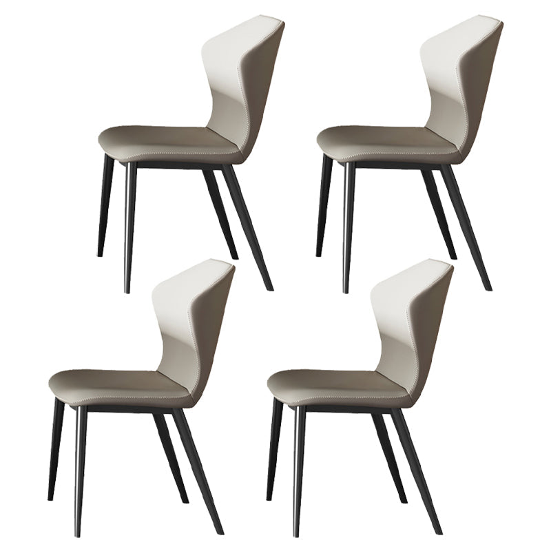 Modern Rectangle Sintered Stone Dining Table Set 1/4/5/6/7 Pieces Dining Set 4 Beige Chairs Clearhalo 'Dining Room Sets' 'Dining Tables & Seating' 'dining_room_set' 'furn' 'furn_dining_room_set' 'Furniture' 'Kitchen & Dining Furniture' 5807328