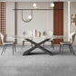 Modern Rectangle Sintered Stone Dining Table Set 1/4/5/6/7 Pieces Dining Set 5 Pieces: Table, 4 Chairs Clearhalo 'Dining Room Sets' 'Dining Tables & Seating' 'dining_room_set' 'furn' 'furn_dining_room_set' 'Furniture' 'Kitchen & Dining Furniture' 5807330