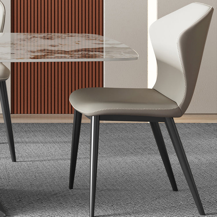 Modern Rectangle Sintered Stone Dining Table Set 1/4/5/6/7 Pieces Dining Set Clearhalo 'Dining Room Sets' 'Dining Tables & Seating' 'dining_room_set' 'furn' 'furn_dining_room_set' 'Furniture' 'Kitchen & Dining Furniture' 5807335