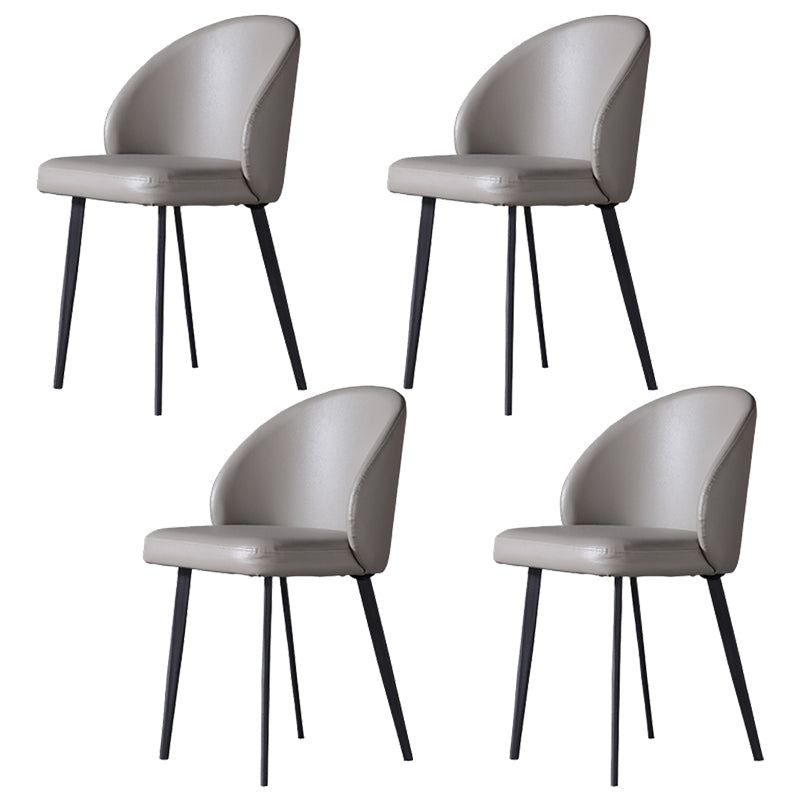 Black Double Pedestal Dinette Set 1/4/5 Pieces Indoor Designer Dining Table Set 4 Grey Chairs Clearhalo 'Dining Room Sets' 'Dining Tables & Seating' 'dining_room_set' 'furn' 'furn_dining_room_set' 'Furniture' 'Kitchen & Dining Furniture' 5807342