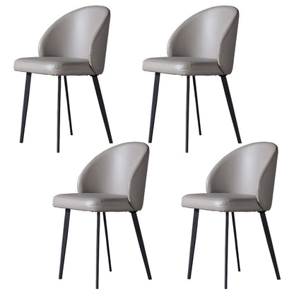 Black Double Pedestal Dinette Set 1/4/5 Pieces Indoor Designer Dining Table Set 4 Grey Chairs Clearhalo 'Dining Room Sets' 'Dining Tables & Seating' 'dining_room_set' 'furn' 'furn_dining_room_set' 'Furniture' 'Kitchen & Dining Furniture' 5807342