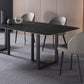 Black Double Pedestal Dinette Set 1/4/5 Pieces Indoor Designer Dining Table Set Clearhalo 'Dining Room Sets' 'Dining Tables & Seating' 'dining_room_set' 'furn' 'furn_dining_room_set' 'Furniture' 'Kitchen & Dining Furniture' 5807344