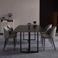 Black Double Pedestal Dinette Set 1/4/5 Pieces Indoor Designer Dining Table Set Clearhalo 'Dining Room Sets' 'Dining Tables & Seating' 'dining_room_set' 'furn' 'furn_dining_room_set' 'Furniture' 'Kitchen & Dining Furniture' 5807352