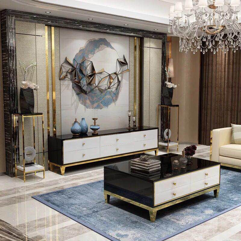 Glam Glam TV Media Console TV Occentato con cassetti