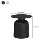 16.5"/17.7" Tall Mid-Century Round Top Side Table Metal Pedestal End Table Clearhalo 'Coffee & Accent Tables' 'End & Side Tables' 'end_side_tables' 'furn' 'furn_end_side_tables' 'Furniture' 'Living Room Furniture' 5808936