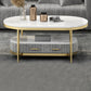 Glam 4 Legs Coffee Cocktail Table Slate Cocktail Table for Living Room Clearhalo 'Coffee & Accent Tables' 'Coffee Tables' 'coffee_tables' 'furn' 'furn_coffee_tables' 'Furniture' 'Living Room Furniture' 5808942