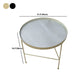 Modern X-Base Coffee Table Round Glass Top Coffee Cocktail Table for Living Room Clearhalo 'Coffee & Accent Tables' 'Coffee Tables' 'coffee_tables' 'furn' 'furn_coffee_tables' 'Furniture' 'Living Room Furniture' 5809013