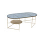 Modern X-Base Coffee Cocktail Table Glass Top Coffee Cocktail Table for Living Room Clearhalo 'Coffee & Accent Tables' 'Coffee Tables' 'coffee_tables' 'furn' 'furn_coffee_tables' 'Furniture' 'Living Room Furniture' 5809063