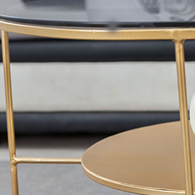 Modern X-Base Coffee Cocktail Table Glass Top Coffee Cocktail Table for Living Room Clearhalo 'Coffee & Accent Tables' 'Coffee Tables' 'coffee_tables' 'furn' 'furn_coffee_tables' 'Furniture' 'Living Room Furniture' 5809065