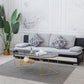 Modern X-Base Coffee Cocktail Table Glass Top Coffee Cocktail Table for Living Room Clearhalo 'Coffee & Accent Tables' 'Coffee Tables' 'coffee_tables' 'furn' 'furn_coffee_tables' 'Furniture' 'Living Room Furniture' 5809068