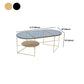 Modern X-Base Coffee Cocktail Table Glass Top Coffee Cocktail Table for Living Room Clearhalo 'Coffee & Accent Tables' 'Coffee Tables' 'coffee_tables' 'furn' 'furn_coffee_tables' 'Furniture' 'Living Room Furniture' 5809075