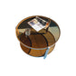 Modern Round Coffee Table 3 Legs Glass Top Coffee Cocktail Table for Living Room Clearhalo 'Coffee & Accent Tables' 'Coffee Tables' 'coffee_tables' 'furn' 'furn_coffee_tables' 'Furniture' 'Living Room Furniture' 5809081