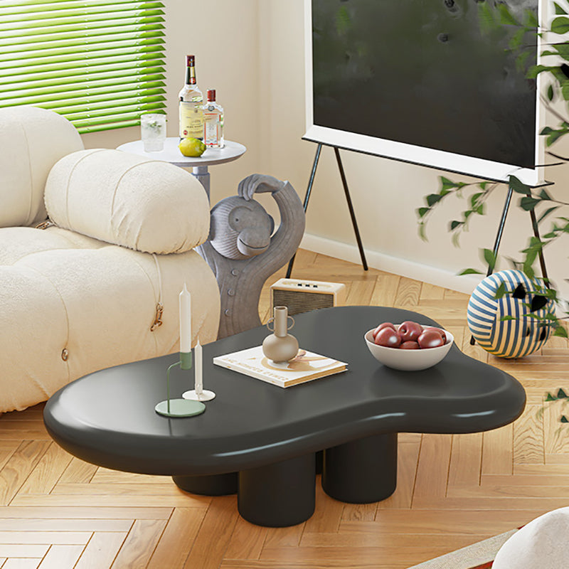 Scandinavian Wooden Cocktail Table Free form 3 Legs Coffee Cocktail Table for Bedroom