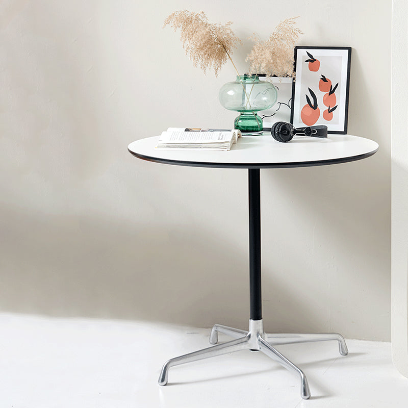 Mesa de centro con pedestal escandinavo, mesa de centro de madera para cóctel, para sala de estar