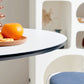 Mesa de centro con pedestal escandinavo, mesa de centro de madera para cóctel, para sala de estar
