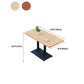 29.53" Tall Contemporary Style Coffee Cocktail Table Metal Pedestal Coffee Table Clearhalo 'Coffee & Accent Tables' 'Coffee Tables' 'coffee_tables' 'furn' 'furn_coffee_tables' 'Furniture' 'Living Room Furniture' 5809191