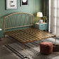 Metalen glamour open frame bed 45 "lang standaardbed met hoofdeinde
