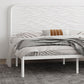 Glam Iron Open-frame bed met rechthoekige hoofdeinde en metalen benen